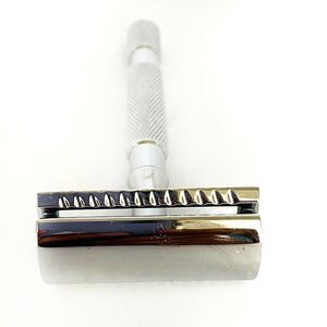 Double Edge Easy Grip Handle Closed Comb with Safety Metal Bar Razor